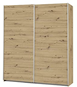 Rauch Möbelwerke Caracas Armoire à portes coulissantes, Bois d'ingénierie, Chêne Artisan, 181x210x62