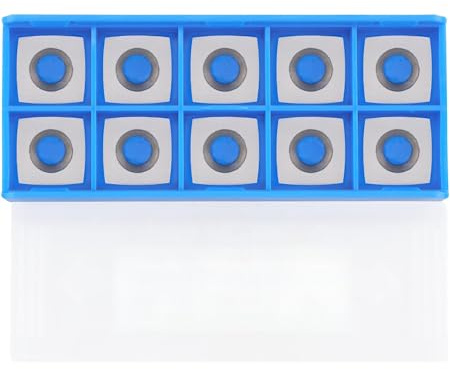 CDBP 15 mm fyrkant med 2 tum radie kant hårdmetallskärare inlägg (15 mm x 15 mm x 2,5 mm-R50) för träfräsverktyg (10)