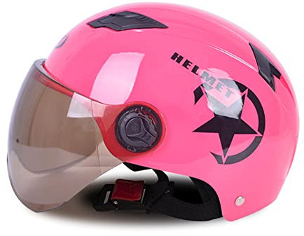 BYYLECL Caschi da bici per adulti, caschi da bicicletta per donne, scooter bike aperto metà berretto da baseball regolabile per motore elettrico auto scooter bici