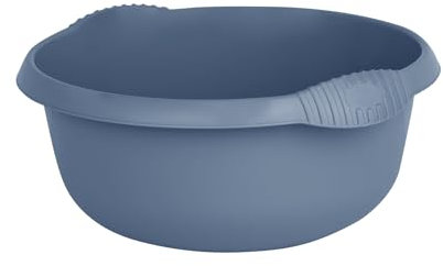 an Amazing 36cm Plastic Round Bowl Washing Up Bowl 10L litres with Stylish Integral Handles Ideal for Easy Kitchen Daily Routine, Sink, Basin Wash and Many More Use (Navy Blue)