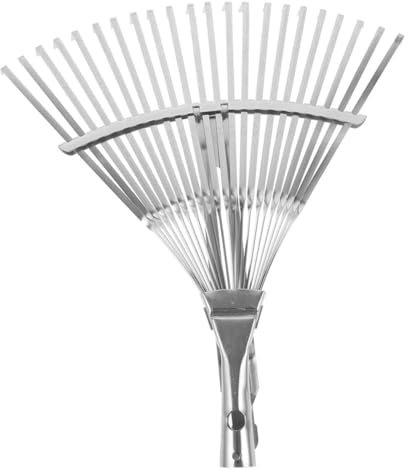 GAROZATION 2pezzi Rastrello Per Foglie Per Prati Sintetici Per Giardini Multiuso Piccolo Retrattile Per Pulizia Delle Foglie