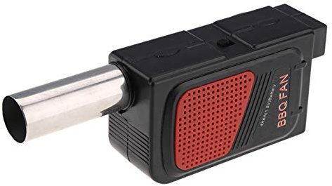 Ventilador Eléctrico para Barbacoa, Soplador de Aire para Parrilla Al Aire Libre, Cocina de picnic-[Portátil] [Eficiente] [Inicio rápido] [Alimentado por Batería]-[Picnic de