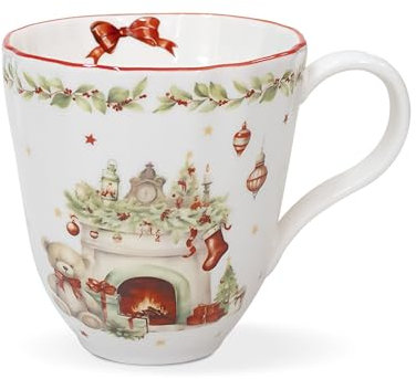 Isabelle Rose Tasse de Noël Vintage Tasse en porcelaine Arbre Noël Casse-Noisette 6238