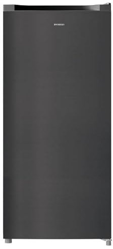 INFINITON Congelador Vertical CV-140L25DEV, 145 Litros, E, Función Fast Freezing, Congelador 4****, cajón Flap, Tirador integrado, Puerta reversible, Dark Inox