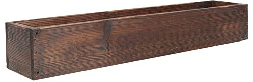 ifundom Holz Blumentopf Rechteckiger Pflanzkasten Für Balkon Und Fensterbank Minimalistischer Holzpflanzer Ohne Bodenloch Geeignet Für Sukkulenten Und Kleine Zimmerpflanzen