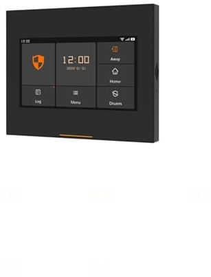 Système de sécurité Domestique Système d'alarme de sécurité antivol à Domicile sans Fil 4G HD Tuya Prise en Charge de l'écran Anti-Empreintes digitales Mise à Niveau en Ligne(Ost-Set-J-2-5-4G Kit)