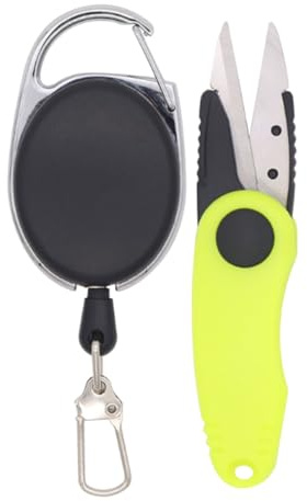 LIUZIKUN Coupe-Fil de pêche en Acier Inoxydable, Ciseaux de pêche pour Ligne tressée, Coupe-Fil Pliable Multifonction, matériel de pêche