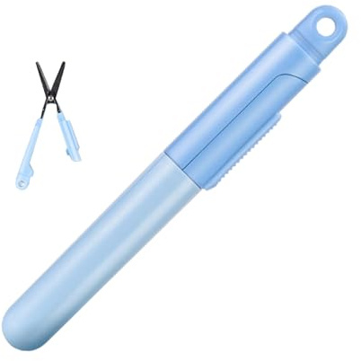 Ciseaux De Forme Stylo Avec Couvercles Ouvre-boîte Pliante Boîte À Artisanat Pour Bureau Scolaire Et Lames En Acier Inoxydable À La Maison