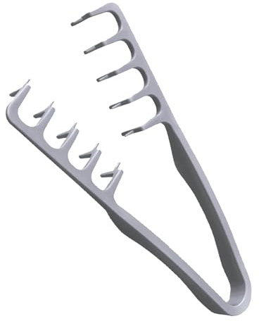 Kamm Für Locken, Volumen Kamm, StylingKamm, Stylingkamm Mit Textur, Großzahnkamm Für Volumen & Pflege - Volumen Für Die Haarwurzeln Mit Ponyansatz Pflegen (Grau 1PC)