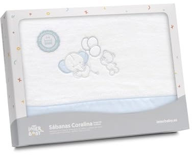 Danielstore - Juego Sabanas Carrito Bebe 40x80 Poliester 100% | Sabana Coche Moisés Coralina, Cálida | Incluye Sabana Bajera, Encimera y Funda de Almohada | Ideal para Invierno