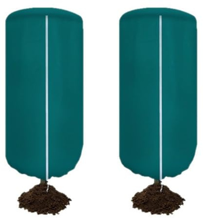 MeevrgR Funda protectora contra heladas con cremallera y cordón, paquete de 2 unidades de 120 x 180 cm y 100 x 120 cm, tela no tejida para árboles frutales y plantas de jardín