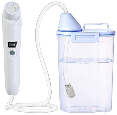 Bidet Portable Po Douche, Bidet Électrique de Voyage avec Douche à Main et Réservoir d'eau de 2,5 L, Bouteille de Bidet pour Toilette en Plein Air, Camping, Flacon Vaporisateur à Main pour Femmes