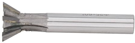 Fresa de mango Herramienta de fresado extremo YG8 60° for cortar, fresa carburo cementado 25 mm diámetro, mango recto acero alta velocidad, 1 ud