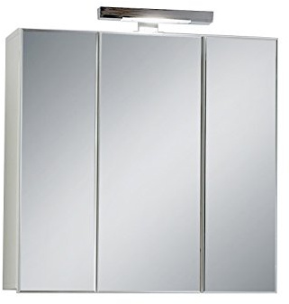FMD Möbel, 925-003 Zamora 3 Spiegelschrank, melaminharz beschichtete spanplatte, maße 70.0 x 69. 0 x 19.0 cm