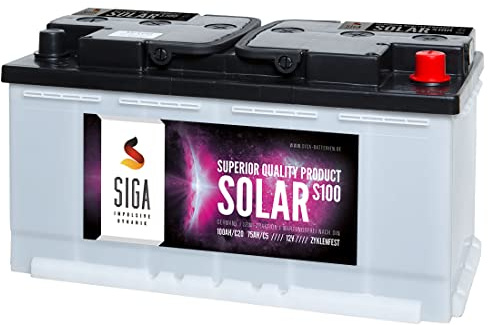 Solarbatterie 100Ah Versorgungsbatterie Wohnmobil Boots Batterie S100