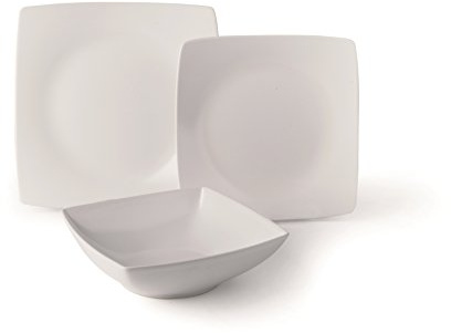 Excelsa Eclipse Servicio de platos, cerámica, blanco