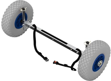 Edelstahl SUP-Räder Stand Up Paddle Board Wheels Transport-Wagen UP260, grau/blau