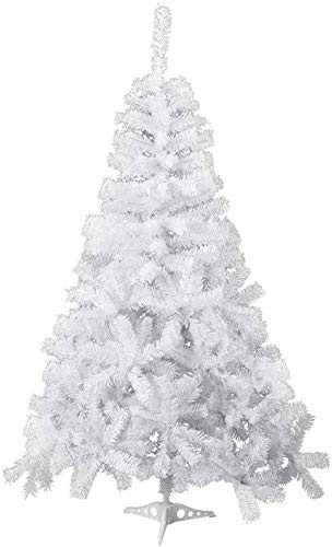 Albero di Natale Artificiale PVC Bianco da 90cm 135 rami Decorazione di Natalizio incl. Supporto in Plastica
