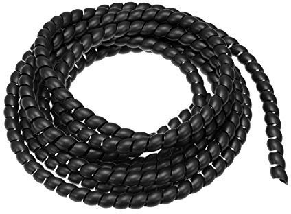 N/A Flexible Spiralschlauch, Spiralbindung, 12 mm x 14 mm, Schwarz