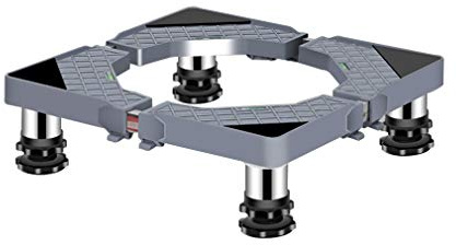 Waschmaschine Sockel Untergestell Stabiler Waschmaschinensockel Universal-Basis mit 4 Verstellbare Stützbeine Trockner Sockel Podest mit Rutschfester Stoßdämpfungsfunktion(40-65cm)