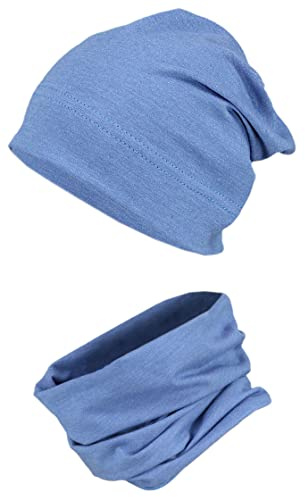 TupTam Jungen Beanie Mütze und Schlauchschal 2er Set