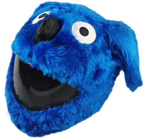 FunnyRiders Motorradhelm Überzug Plüsch Helmüberzug Motorrad - Lustig Motorrad Helm Überzug - Helmüberzug Motorradhelm - Hochwertiger Stoff-Cover Helm Deko