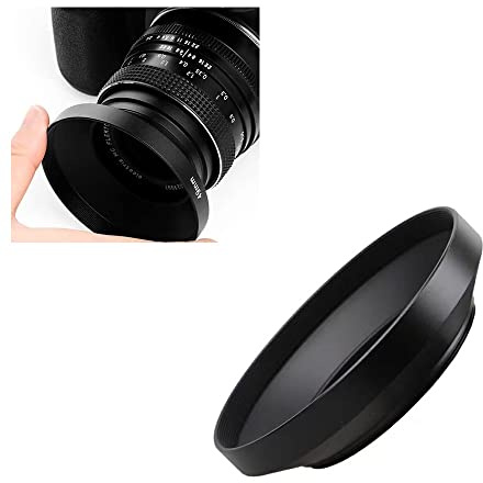 Kameraobjektiv, 58 mm, Weitwinkel, Metall, Gegenlichtblende, Sonnenschutz für Fujifilm X-Pro2, X-Pro3 Kamera mit Fujifilm XF 23 mm f/1,4 R LM WR Objektiv