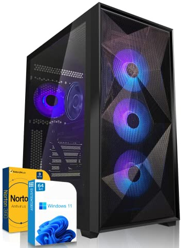 SYSTEMTREFF Gaming PC AMD Ryzen 5 7600X 6x5.3GHz | AMD Radeon RX 6650 XT DX12 | 512GB M.2 NVMe | 32GB DDR5 RAM | WLAN Desktop Computer Rechner für Gamer, Zocker& Streamer