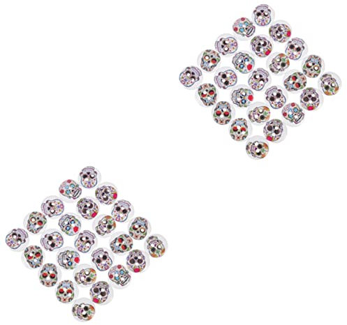 EXCEART 2 Sets Halloween Craft Holzknöpfe Glatte Dekorknöpfe Mehrzweck-kleidungs-nähzubehör 200 Stück * 2