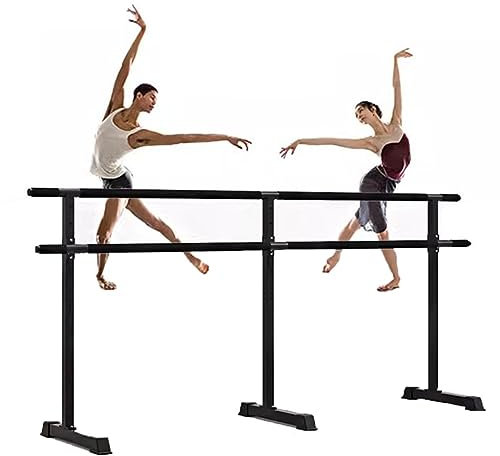 Ballettstange 2,4 m Lange Ballettstange aus Stahl, höhenverstellbar und Schaumstoffgriff, for Tanzstudio und Fitnessstudio