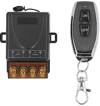 Relè per Auto Wireless 30A, Interruttore Telecomando Universale 328Ft / 100M Controller di Disconnessione per Avvio Remoto A Lungo Raggio, per Veicoli 12V-72V, Atv