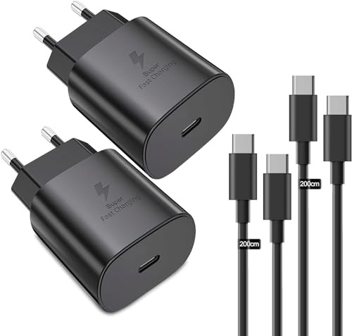 25W Ladegerät USB C, Schnellladegerät PD 3.0 Ladestecker mit Schnellladekabel 2.0m Netzteil für Samsung Galaxy S23/S22/S21 Ultra/S21+/S20/Note20/S10/S9,S24,S24+ S24 Ultra 15 Max Handy Ladegeräte | Schnellladegerät Schnellladekabel Ladeadapter 25W USB C füi Samsung Galaxy S25 S24 S23 S22 S21 S20 A55 A54 A34 5G Tab S10 S9