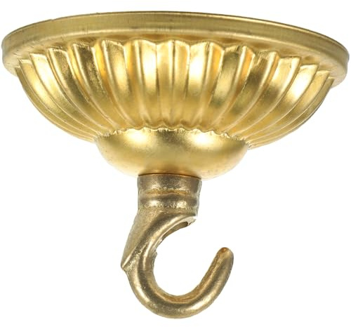 Amosfun Kupfer Deckenbaldachin Mit Haken Retro Beleuchtungshaken FüR Pendelleuchten 7 5 X 7 5 Cm Einfache Montage Hochwertige Metallverarbeitung FüR Stilvolle InnenräUme 2 StüCk