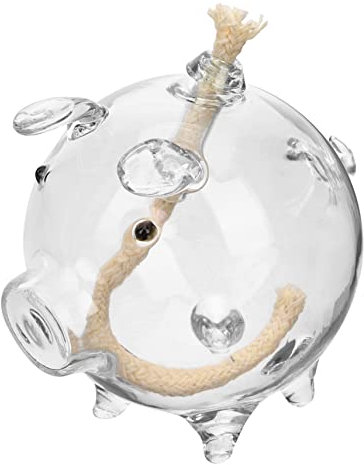 TOPBATHY Glas-petroleumlampe Dekorative Öllampe Für Zuhause Nachfüllbar Als Wohnaccessoire Für Hochzeitsdekoration Einzugsgeschenk Kerzenhalter Für Stumpenkerzen