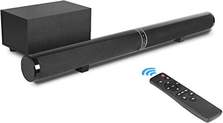 PACUM Barra de Sonido Cine de Cine Home Bluetooth Subwoofer Echo Wall Bar TELEVISOR Audio para su TV, Dispositivo móvil, computadora portátil