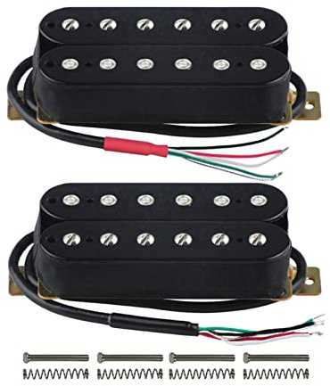 Set Aus Hals & Bridge Pickup E-Gitarre Humbucker Pickups Doppelspulen Passive Schwarze Gitarre-Teile Pickup für E-Gitarre