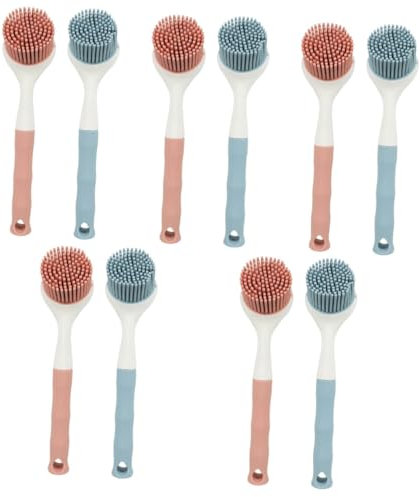 Healvian 10piezas Cepillo para Fregar Escobilla De Cocina para Platos y Sartenes Cepillo De Limpieza para Fregadero para Utensilios De Cocina Antiadherentes