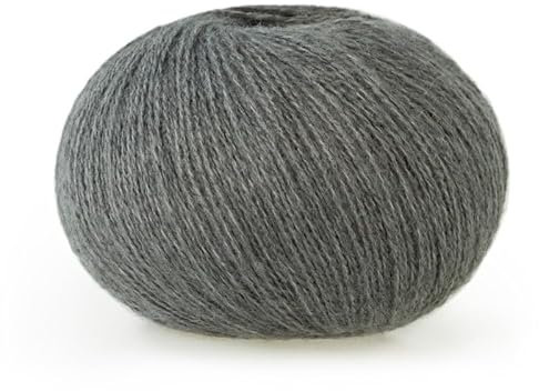 SYSUII Handstrickgarn zum Stricken 2 x50g Wollgarn zum Stricken Häkelwolle für Anfänger Weicher Wolle zum Häkeln Häkelgarn von Socken, Mützen, Schals für Strickanfänger Erfahrene Stricker,dunkelgrau