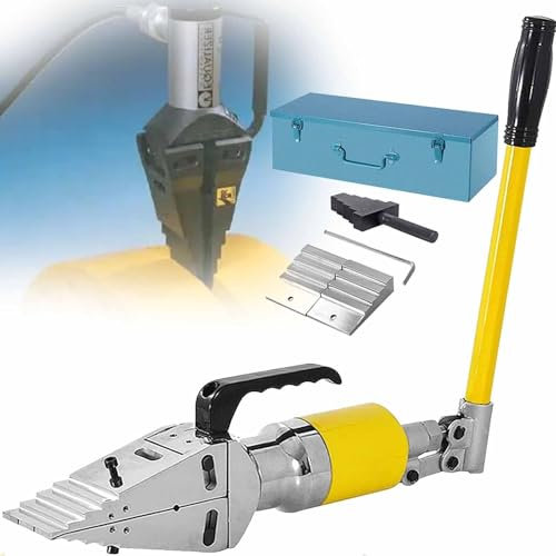 DDZJTPP 10T Portable Hydraulic Flange Spreader Splitter, Hydraulic Flange Spreader Wedge Separator Spreading Tool, Max Spread 81mm, 6mm Tip Thickness, Fast Oil Return for Pipeline Maintenance