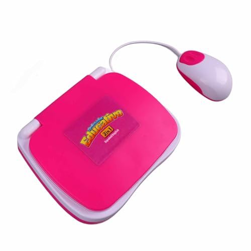 Acouto Máquina de Aprendizaje para Niños Inglés Español Función de Música Computadora Portátil Educativa Interactiva para Niños Azul y Que Permite Que los 2 Aprendan Inglés Se Pueda Adoptar Diseño