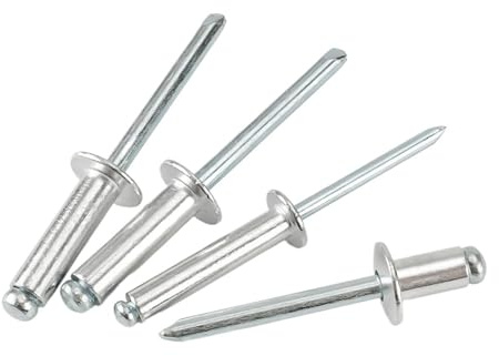 Brass Hexagonal Plug Pop Rivets Aluminium Dome Head Blind Rivet M2.4 M3 .2 M4 M5 M6 Shank Mandrel Exhaust Pull Nail for Furniture Car Aircraft(20mm,M4 (30PCS))