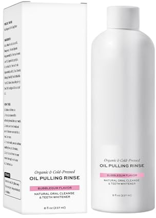Ölziehende Spülung, Mit Bubble Action Clean, 237ml, Mundwasser Gegen Mundgeruch, Natürliche Mundreinigung Und Zahnaufheller, Erfrischende Und Aufhellende Formel, Für Frauen, Männer