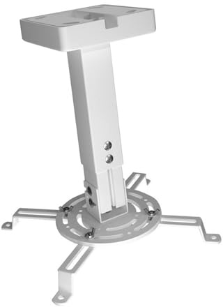 Arecobticy MultiAngle Adjustable Projector Ceiling Mount for Home Theater Projector with Retractable Systems and Concealed Wiring Flexible Wall or Ceiling Bracket