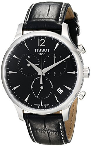 Tissot Men's T063.617.16.057.00 Black Dial Tradition Watch