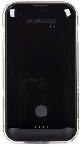 Energenie ChargeGenie 2800mAh MFI Lightning Gel Pad Tragbares Drahtloses Ladegerät Externer Akku Powerbank Kompatibel mit Apple iPhone 5/5C/5S/SE/6/6 Plus/6s/6s Plus, iPad Mini/Pro, und iPod Touch 5. Generation und später - Schwarz