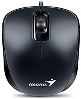 Genius DX-110 PS/2 - Ratón óptico 1000DPI ambidextro, Multicolor