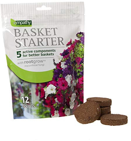You Garden - 12 x Basket Fertiliser Feed Discs with Slow-Release Fertiliser, 12 Pack Fertiliser for Basket Plants