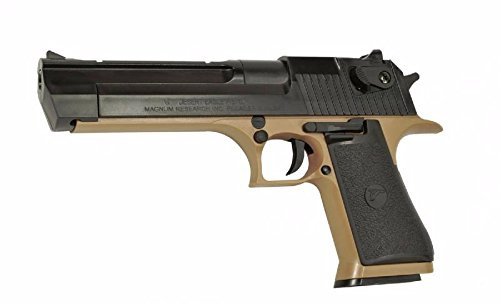 REPLIQUE PISTOLET A BILLE DESERT EAGLE 50 AE 0.3 JOULE SPRING TAN ET NOIR SYSTEME BAXS CYBERGUN 090112 AIRSOFT