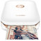 HP Sprocket Mobiler Fotodrucker (Drucken ohne Tinte, Bluetooth, 5 x 7,6 cm Ausdrucke) weiß