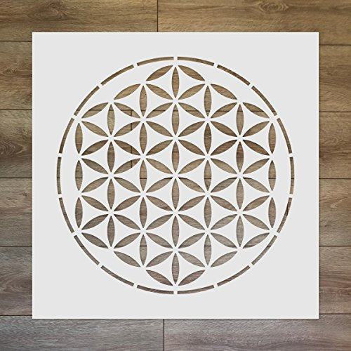 Plantilla con diseño de flor de la vida, 30 cm